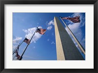 Framed Low angle view of the Washington Monument, Washington, D.C., USA