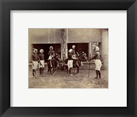 Manipur Polo Players 1875 Framed Print
