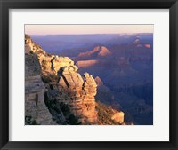 Framed High angle view of rock formations, Grand Canyon National Park, Arizona, USA