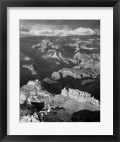 Framed Grand Canyon with Clouds