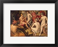 Framed Frans Floris - The Judgment of Paris - Aphrodite