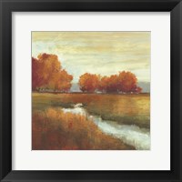 Orange Treescape Framed Print