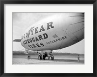 Framed Goodyear Blimp at Washington Air Post, 1938