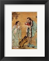 Framed Confucius Laozi Buddha