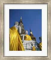 Framed Buddha Statue at a Temple, Wat Yai Chai Mongkol, Ayutthaya, Thailand