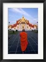 Framed Buddhist Monk at a Temple