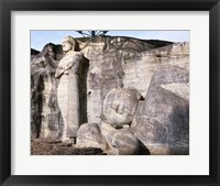 Standing Buddha and Reclining Buddha Framed Print