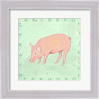 Framed Pig Alphabet