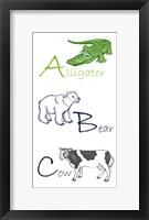 Framed ABC Animals