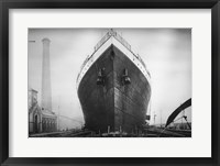 Framed Titanic at the Thompson Graving Dock