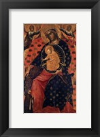 Framed Madonna and Child with two Votaries