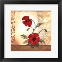 Framed Red Poppies II