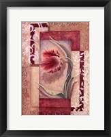 Red Tulip Collage I Framed Print