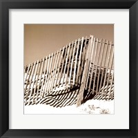 Fences in the Sand II Framed Print