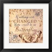 Butterfly Notes VI Framed Print