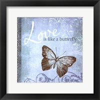 Framed Butterfly Notes IX