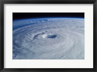 Framed Hurricane Isabel, as seen from the International Space Station