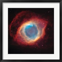 Framed Helix Nebula: a Gaseous Envelope Expelled By a Dying Star