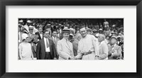 Framed US President Calvin Coolidge Presenting the American League Diploma to Walter Johnson