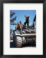 Framed Crew of a Sherman Tank