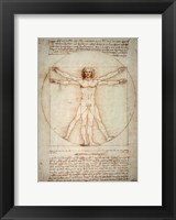 Framed Vitruvian Man