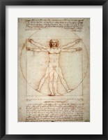 Framed Vitruvian Man