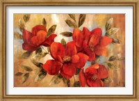 Framed Jardin Rouge II