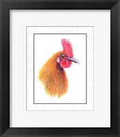 Framed Rooster Insets I