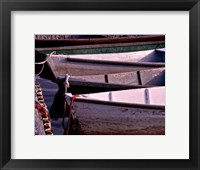 Framed Wooden Rowboats VII