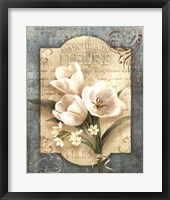 Framed Marche Aux Fleurs