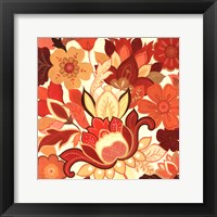 Vermillion Garden II Framed Print