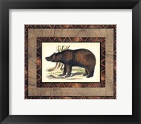 Framed Rustic Bear