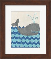 Framed 'Truman's Voyage III' border=