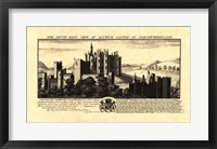 Framed Vintage Alnwick Castle