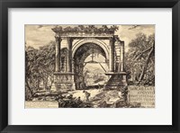 Vintage Roman Ruins II Framed Print
