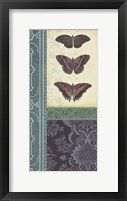 Butterfly Brocade I Framed Print