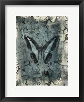 Butterfly Calligraphy IV Framed Print