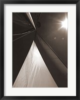 Sail Geometry I Framed Print