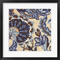 Custom Indigo Tapestry I Framed Print