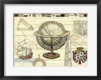 Framed Nautical Map II