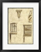 Biedermeier Furniture I Framed Print