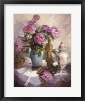 Framed Pink Peonies