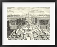 Fountains of Versailles I Framed Print
