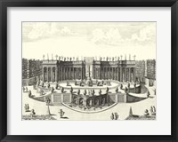 Fountains of Versailles III Framed Print