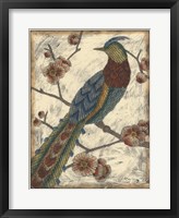 Framed Embroidered Pheasant I