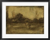 Gilded Landscape I Framed Print