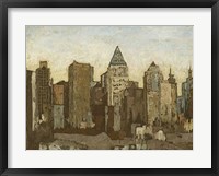 City & Sky I Framed Print