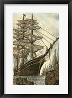Printed Majestic Ship II Framed Print