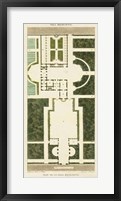 Framed Plan de la Villa Bolognetti