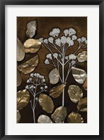 Gilded Leaf Collage I Framed Print